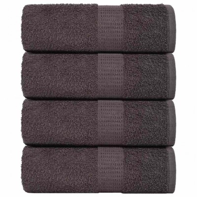 vidaXL Prosoape de baie 4 buc. FROGN antracit 30x30 cm 100% bumbac foto