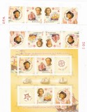 COLUMB,EUROPA CEPT,BLOC + SERII ,DANTELAT+ NEDANTELAT ,2005,MNH,ROMANIA., Istorie, Nestampilat