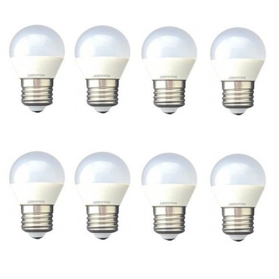 Set 8 Becuri Drimus Led E27 Lumina Calda 4W DLF 3040 foto