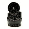 Fantana Decorativa Ceramica Neagra, Fum Curgator Backflow, Moneda Chinezeasca, Conuri Parfumate, 10x6x7cm