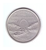 Moneda SUA 25 centi/quarter dollar 2003 D, Missouri 1821, stare buna, curata, America de Nord, Cupru-Nichel
