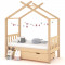 vidaXL Cadru pat de copii, cu un sertar, 70x140 cm, lemn masiv de pin