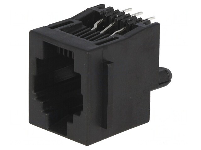 Soclu RJ12 cu Blocare Panou 6p6c THT Drept