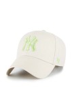 47 brand șapcă MLB New York Yankees culoarea bej, uni, B-MVPSP17WBP-BNL