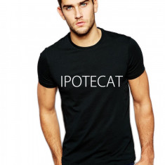 Tricou negru barbati - Ipotecat - S