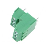 Regletă de conexiuni PCB unghi 90&deg; 3,81mm 3 piste 1mm&sup2;