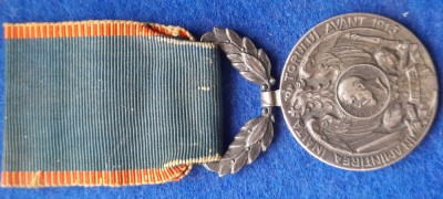 MEDALIA AVANTUL TARII 1913 CAROL I foto