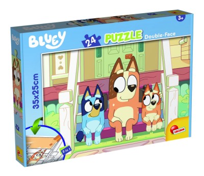 Puzzle de colorat - Bluey &amp;amp; Mr Monkey Jocks (24 piese) PlayLearn Toys foto