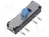 Intrerupator glisant, 2 pozitii, SPDT, ON-ON, KNITTER-SWITCH - MMS 228 T