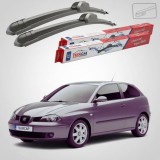 Cumpara ieftin Ștergătoare Seat Ibiza 6L 2002-2008 | Set Față Flat &ndash; TeamCar&reg;