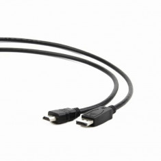 CABLU video GEMBIRD adaptor DisplayPort (T) la HDMI (T) 1m negru &amp;amp;quot;CC-DP-HDMI-1M&amp;amp;quot; foto