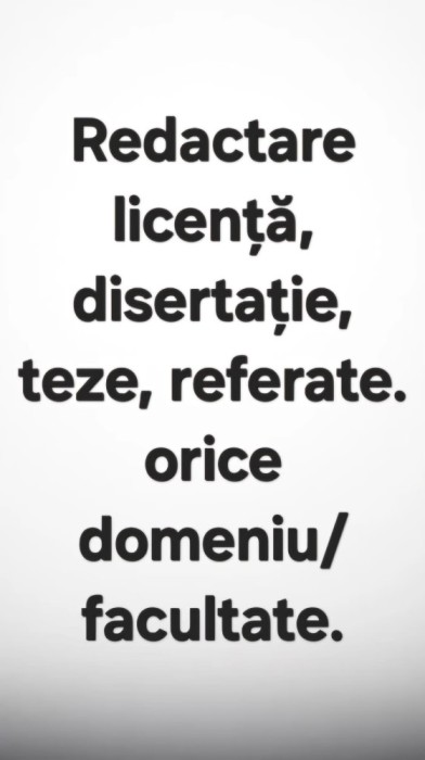 Redactare, orice domeniu.