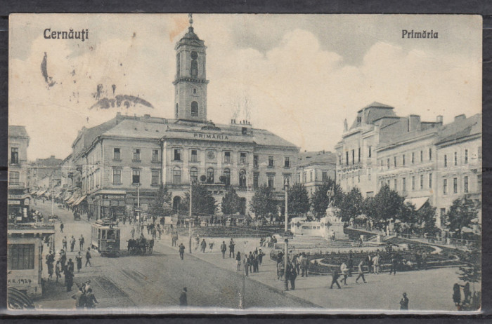 BUCOVINA CERNAUTI PRIMARIA MAGAZINE TRAMVAI ELECTRIC CIRCULATA 1929 INDOITA