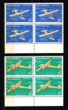 A11 TX10 4 - 1977 - Aviatie - Planoare - perechi de cate patru timbre, Nestampilat