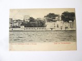 Rara! Carte postala necirculata circa 1900 Imperiul Otoman/Salutari din Constantinopol:Palatul Ambasadei Italiene din Tarabya
