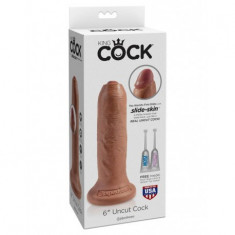 Dildo cu ventuza King Cock 6? Uncut Cock 15 cm foto