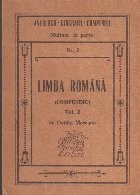Limba romana (Compendiu), Volumul al II-lea - Sintaxa foto