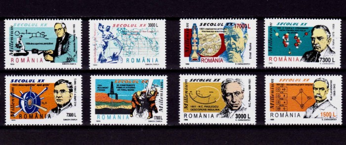 RO 1999 / LP 1490 + 1491 , &quot;Secolul XX &quot; I + II , serii, MNH