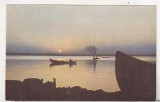 bnk cp Mamaia - Soarele rasare din mare si apune in lacul Siutghiol. Tablou la asfintit - necirculata