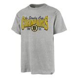 Boston Bruins tricou de bărbați Champions Backer 47 ECHO Tee grey - L, 47 Brand