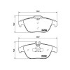 Placute frana Mercedes Clasa C (W204) 01.07-01.15, Clasa C T-Model (S204) 08.07-08.14, Clasa E Convertible (A207) 01.10-12.16, Clasa E Coupe (C207) 0, BREMBO