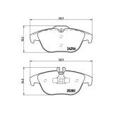 Placute frana Mercedes Clasa C (W204) 01.07-01.15, Clasa C T-Model (S204) 08.07-08.14, Clasa E Convertible (A207) 01.10-12.16, Clasa E Coupe (C207) 0, BREMBO