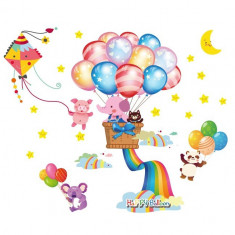 Sticker decorativ, Baloane, Happy balloon, 85 cm, 714STK