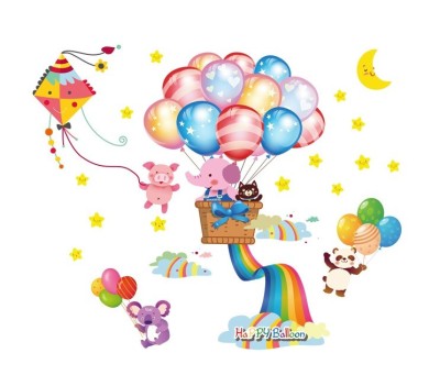 Sticker decorativ, Baloane, Happy balloon, 85 cm, 714STK foto