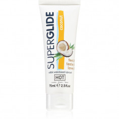 HOT Superglide gel lubrifiant cu aromă Coconut 75 ml