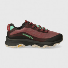 Merrell pantofi Moab Speed femei, culoarea bordo