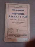 Curs elementar de geometrie analitica pentru clasa a VIII-a, sectia stiintifica - P. Marinescu