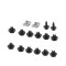 Set cleme fixare carenaj roata MITSUBISHI COLT (Z30) 05.2004-10.2008; COLT (Z30), 10.2008-; LANCER EVO VIII, 09.2003-/EVO IX, 09.2005-, 16 buc/set,