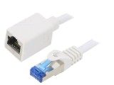 Prelungitor RJ45 Cat6a S/FTP Alb 3m Aurit