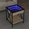 vidaXL Măsuță de cafea cu LED infinity, stejar sonoma, 40x40x49 cm 847693