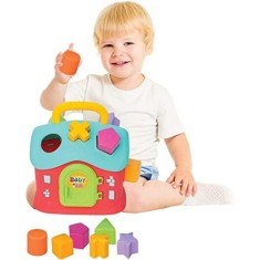 Casuta Sortator Bebe, 6 forme geometrice, multicolor foto