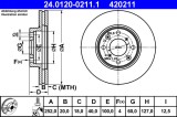 ATE 24.0120-0211.1 Disc frana