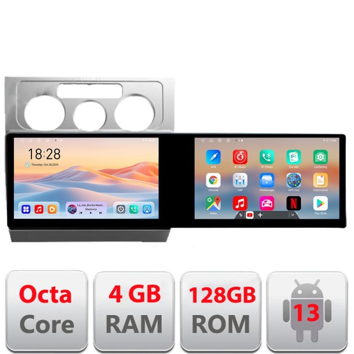 Navigatie VW Touran 2003-2010 Kit-TOURAN1 Edotec 2 ecrane 8 core 4+128 21.6 inch Incell android Wifi 5Ghz gps internet a CarStore Technology