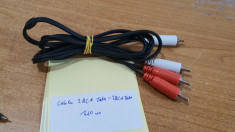 Cablu 2RCA Tata - 2RCA Tata 1,2m foto