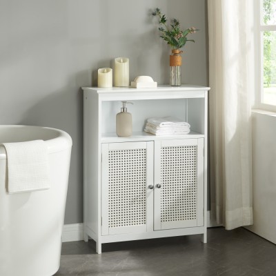 Dulap mediu baie Karls&amp;oslash;y 80x60x28cm alb [en.casa] HausGarden Leisure foto