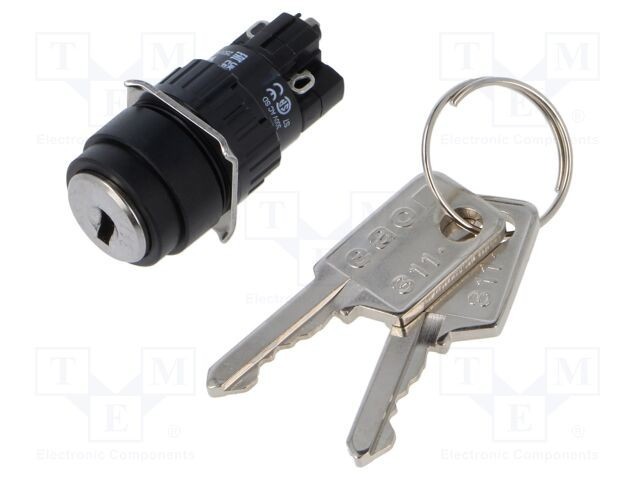 Comutator rotativ cu cheie EAO &Oslash;16mm 2 poziții NC NO seria 51