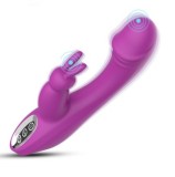 Vibrator Rabbit Dream, 10 Moduri Vibratii, Silicon, USB, Mov, 20.6 cm, Mokko Toys