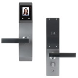 Yala inteligenta PNI YFR690R, Recunoastere faciala, Amprenta, Card RFID, Parola, Cheie, Deschidere Dreapta