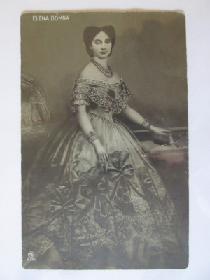 Carte postala foto Doamna Elena Cuza necirculata circa 1910 foto