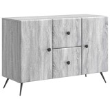 vidaXL Bufet cu sertar Sonoma gri 89 x 34,5 x 60 cm Lemn prelucrat 895581