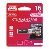 Memorie USB 3.0 + MicroUSB OTG, 16GB (Negru) GoodRam OTN3, 16 GB