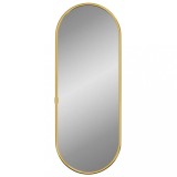 Cumpara ieftin Oglinda de perete, auriu, 40x15 cm, ovala