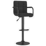 Cumpara ieftin Scaun de bar, negru, material textil