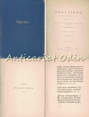Psaltirea Publicata Romanesce La 1577 De Diaconulu Coresi - 1881 foto