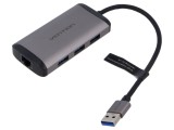 Hub USB RJ45 x3 USB 3.0 neagră