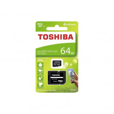 Card Toshiba microSDXC M203 64GB Clasa 10 UHS-I U1 cu adaptor SD foto